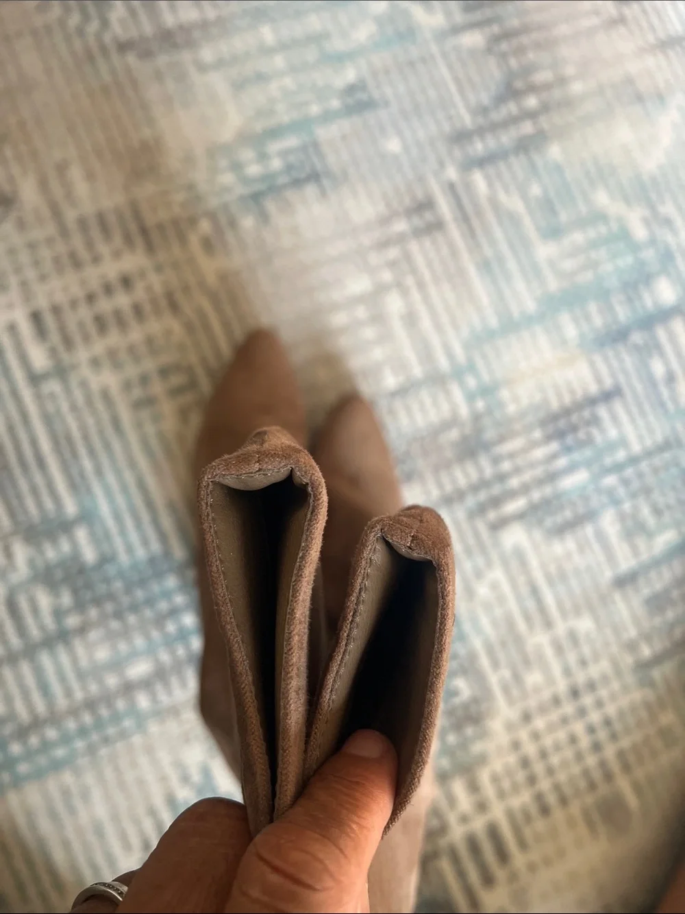 Universal Thread Brown Faux Suede Knee High Western Boots Size 7.5